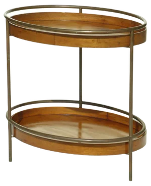 Italian Brass and Wood Coffee Table, 1950s