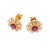 Natural ruby 4.80cts & diamond 1.75cts earring in 18k gold For Sale - Image 4 of 18