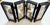 Mid 20th Century Chinese San You Cork Carving Four\-Panel Tabletop Screen** For Sale - Image 11 of 11