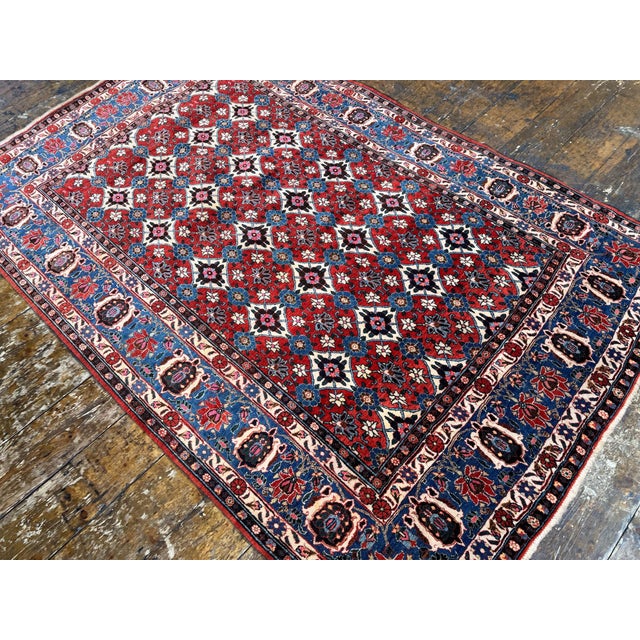 Antique Veramin Rug in Wool, 1920s For Sale - Image 6 of 18
