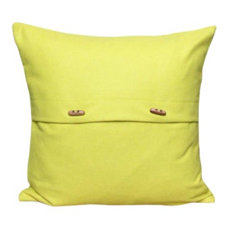 FirmaMenta Italian Eco-Friendly Yellow Wool Pillow For Sale