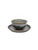 Modern Hand-Painted Vietnamese Ceramic Tea Set for 4 With Dual-Glaze Finish For Sale - Image 3 of 6