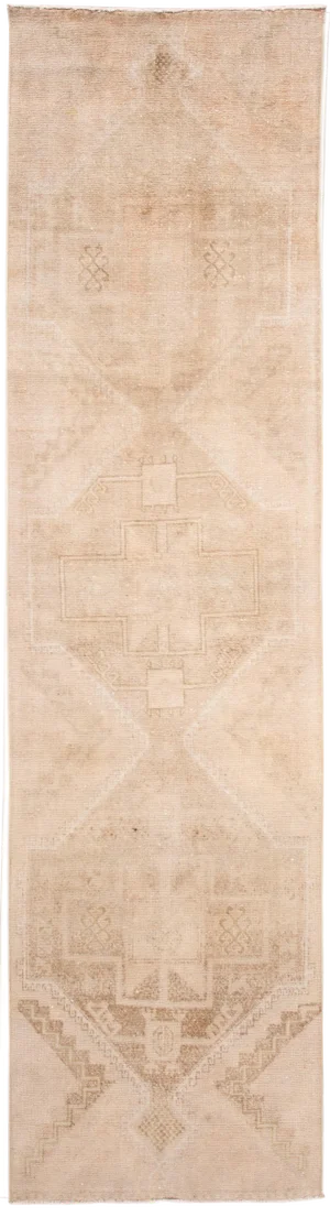 Mid-20th Century Vintage Turkish Wool Runner Rug 3 X 11