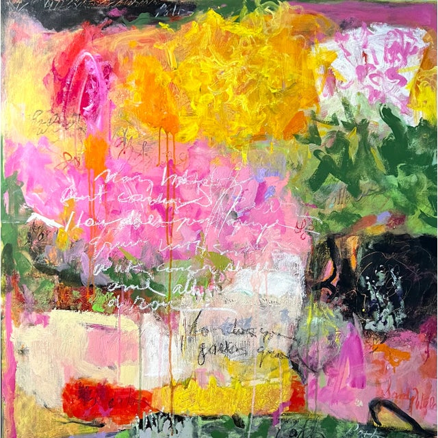 "Garden Path" Contemporary Original Abstract Painting by Sandy Welch For Sale