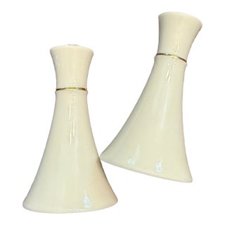 Mid 20th Century Lenox Baronet Salt & Pepper Shakers- a Pair For Sale