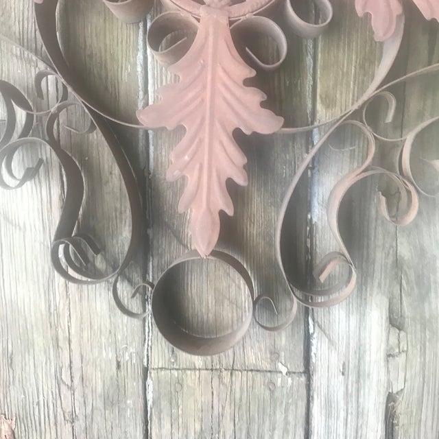 Metal 1920s Metal Scrollwork Wall Hanging For Sale - Image 7 of 12