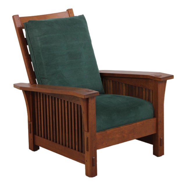Stickley Cherry Mission Style Morris Chair For Sale