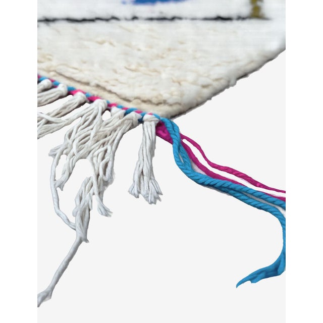 Mid-Century Modern Moroccan Azilal Wool Rug - 9.8 X 6.5 Ft For Sale - Image 3 of 8