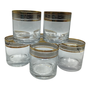 Vintage Royal Gallery Double Old Fashioned Lowball Glasses-Set of 6