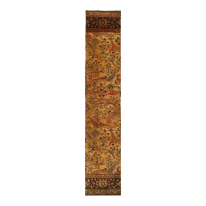 1970s Fine Machine Made Vintage Isfahan Design Runner
