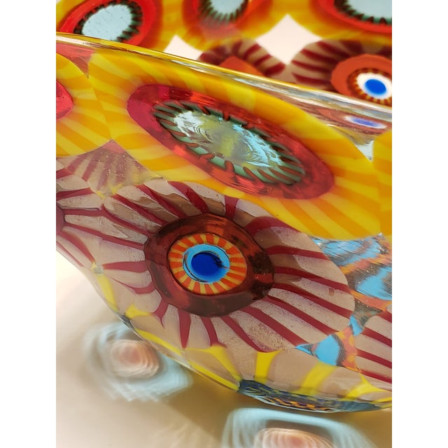 Mario Formentello Murano Glass Bowl Murrine Mosaic Millefiori Signed For Sale - Image 15 of 16