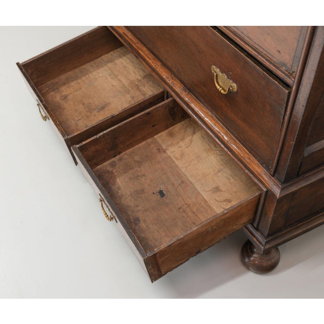 Antique William and Mary Jacobean Joined Oak Provisional Chest of Drawers, 1690 For Sale - Image 13 of 18