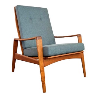 1960s Danish Modern High Back Lounge Chair by Arne Wahl Iversen for Komfort For Sale