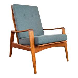 1960s Danish Modern High Back Lounge Chair by Arne Wahl Iversen for Komfort