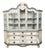 19th Century Large Rococo Style Painted Wood Dutch Cabinet with Glass Doors and Bombé Chest For Sale