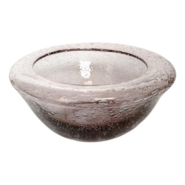 Biot Bubble Glass Salad Bowl or Catchall, France, 1970s For Sale