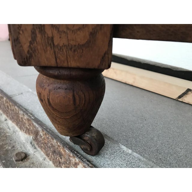 Art Nouveau Black Oak Desk, 1920s For Sale - Image 12 of 18