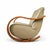Swedish Art Deco Leather Rocking Chair, 1930s For Sale - Image 4 of 5