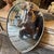 1960s Giò Ponti Style Mid-Century Modern Brass Italian Oval Wall Mirror For Sale - Image 10 of 13