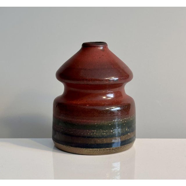 Sculptural Studio Ceramic Art Vase by Jürgen Riecke, Germany, 1960s For Sale - Image 12 of 12