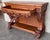 Wood French Biedermeier Mahogany Carved Console Table With Drawer For Sale - Image 7 of 13