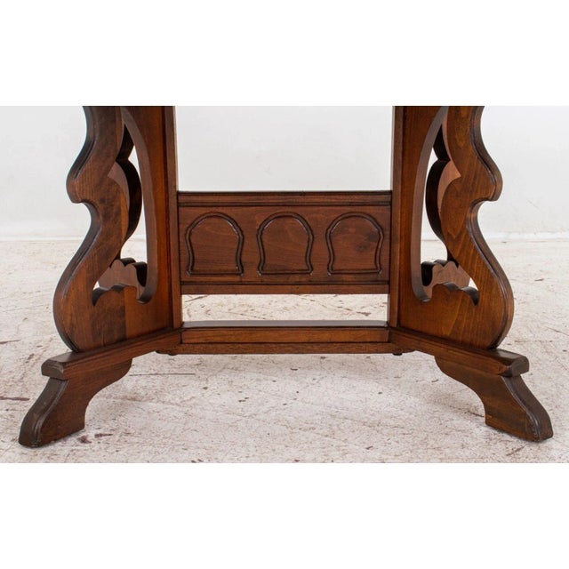 Brown Spanish Renaissance Revival Oak Dining Table For Sale - Image 8 of 11