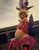 The Mooring of Scarlet by Pamela Wilson | Oil on canvas Portrait of a woman in costume with a ship hat. For Sale