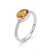 Professional Product Description: This elegant ring features a radiant Citrine gemstone, admired for its warm golden-...