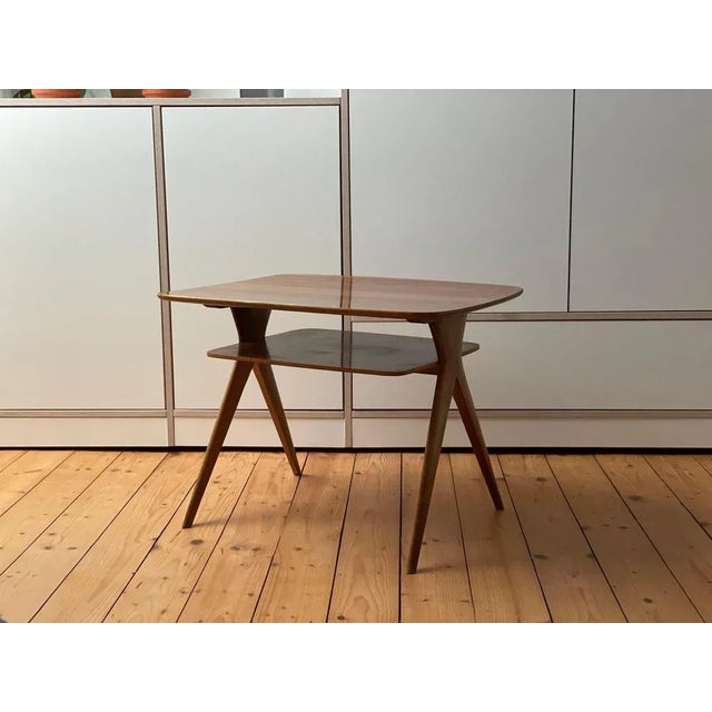 Mid-Century Side Table in Walnut For Sale - Image 6 of 11