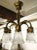 1900 - 1909 Antique French Bronze Chandelier For Sale - Image 5 of 5
