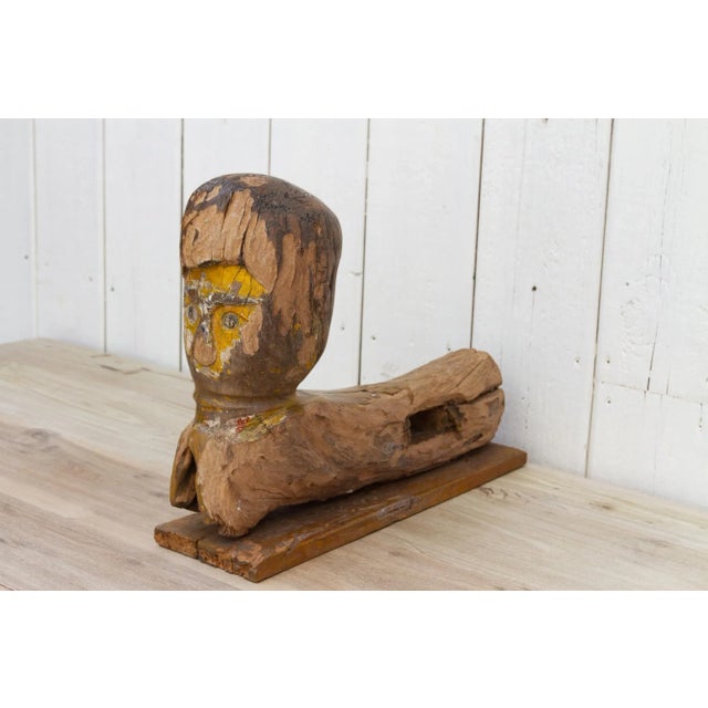 19th Century Antique Javanese Folk Carving For Sale - Image 5 of 10