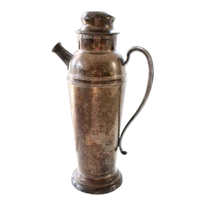 Mid-Century Silver Plate Bar Cocktail Shaker