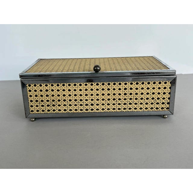 Wood Vintage Coastal Decorative Box For Sale - Image 7 of 8