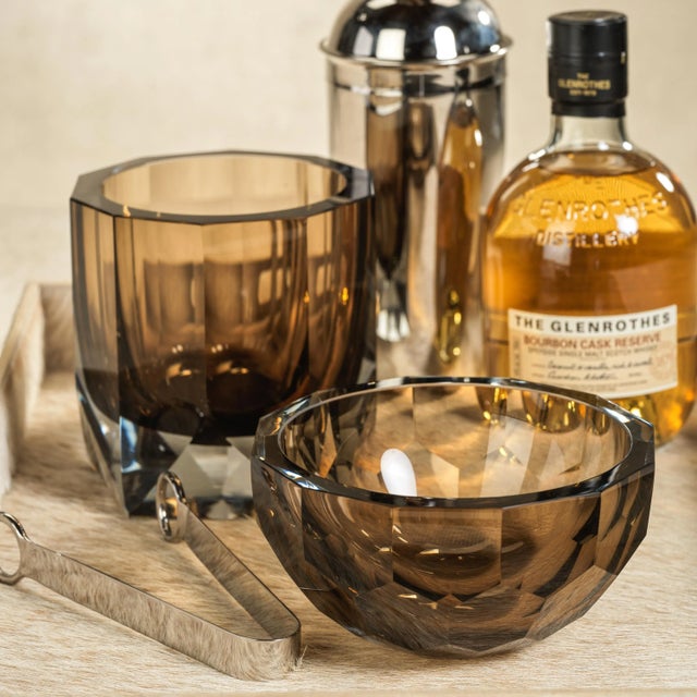 Contemporary Vistara 5.5" Tall Multi-Purpose Glass Vase/ Ice Bucket/Hurricane For Sale - Image 3 of 3