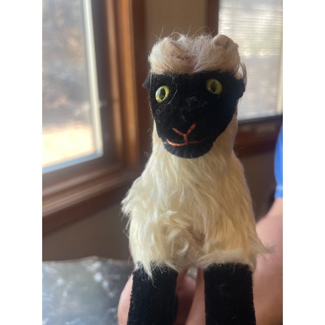 Mid-Century Modern Vintage Ram Sheep Stuffed Animal For Sale - Image 3 of 5