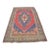 Handwoven Vintage Oushak With Faded Geometric Medallion For Sale