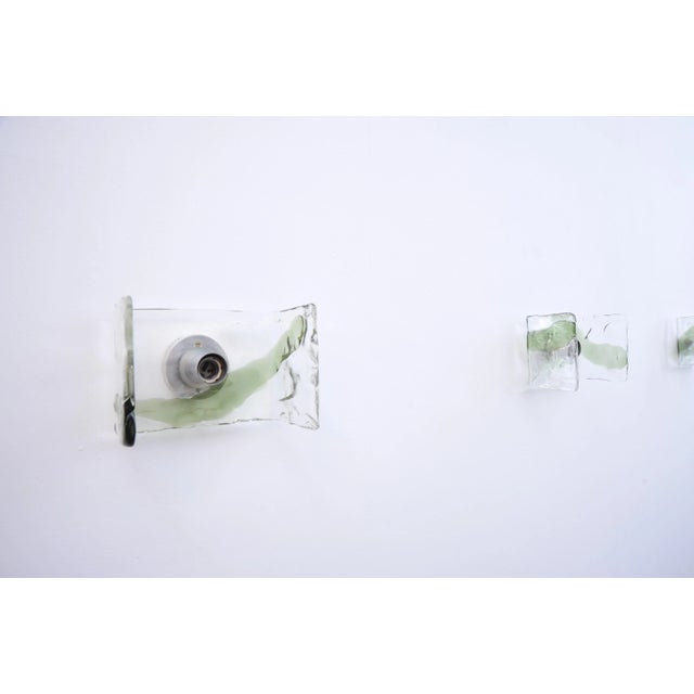 Wall Lamp with Green Glass Stripes from J. T. Kalmar, 1950s For Sale - Image 6 of 7