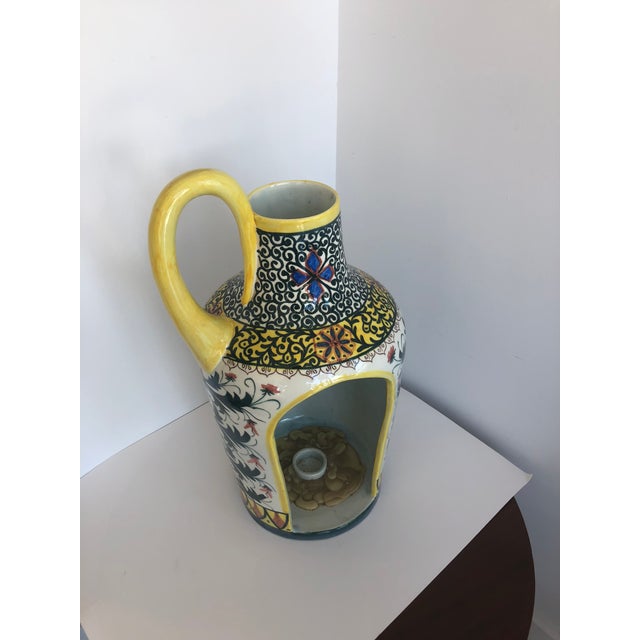 Vintage Boho Glazed Ceramic Candle Holder -- Spain For Sale In Miami - Image 6 of 13