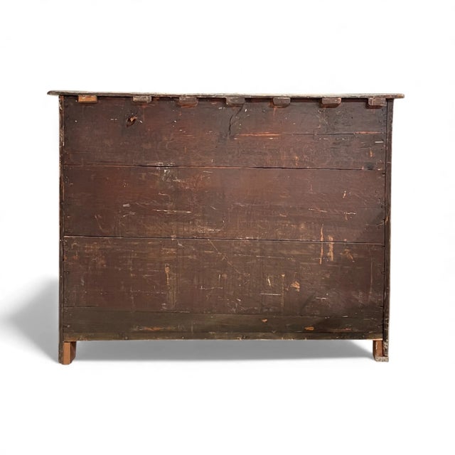 Rococo 18th Century German Antique Painted Rococo Bombe Chest For Sale - Image 3 of 4