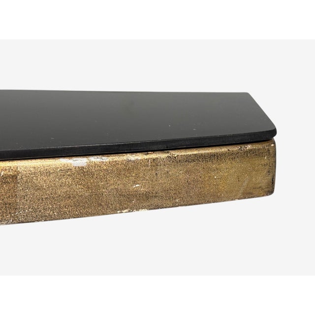 Metal Grosfeld House Attr., Hollywood Regency, Shell Console, Silver Leaf, Usa, 1970s For Sale - Image 7 of 14