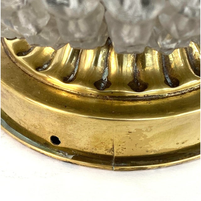 Early 20th Century Early 20th Century Czech Art Glass Figural Fruit Basket and Flower Bowl Table/Accent Lamp For Sale - Image 5 of 6