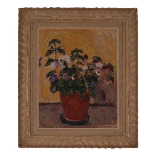 Rulle Abrahamsson, Whorls of Bloom, 1950s, Oil on Panel, Framed For Sale