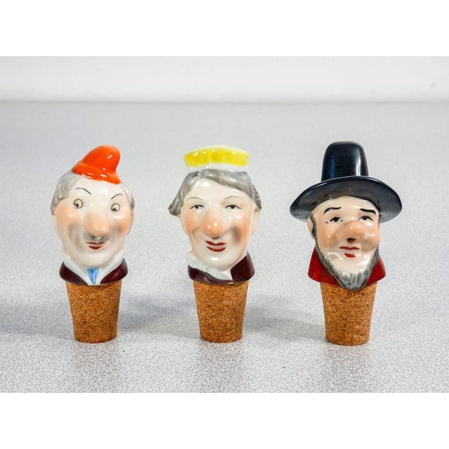 Collection of six cork-verses in porcelain and cork wagner & apel origin germany period 20th century brand wagner & apel...