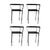 Vintage Poltroncina Chairs by Maurizio Peregalli for Zeus Noto, 1980s, Set of 4 For Sale