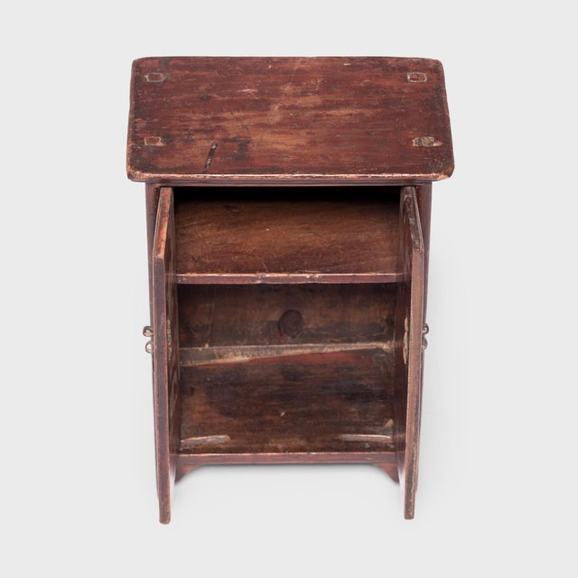 Wood Chinese Miniature Noodle Cabinet, C. 1850 For Sale - Image 7 of 9