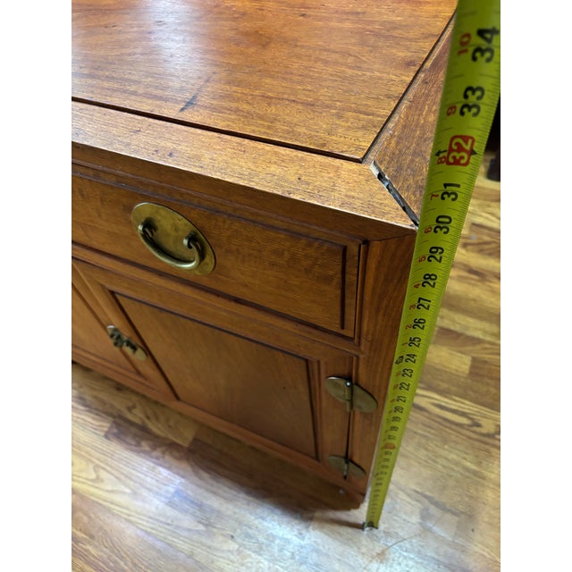Vintage Chinese Solid Mahogany Ming Style Accent Cabinet For Sale - Image 12 of 12