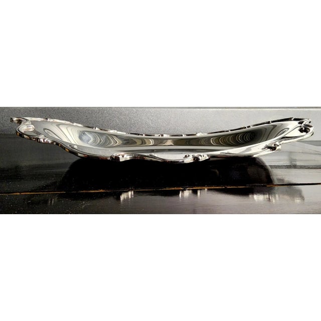 Wilcox Vintage Fine Silver Plate "Joanne" Oval Serving Tray For Sale - Image 10 of 13