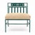 Pair of Lounge Chairs, Garden Furniture, Vintage French, Green For Sale - Image 4 of 9