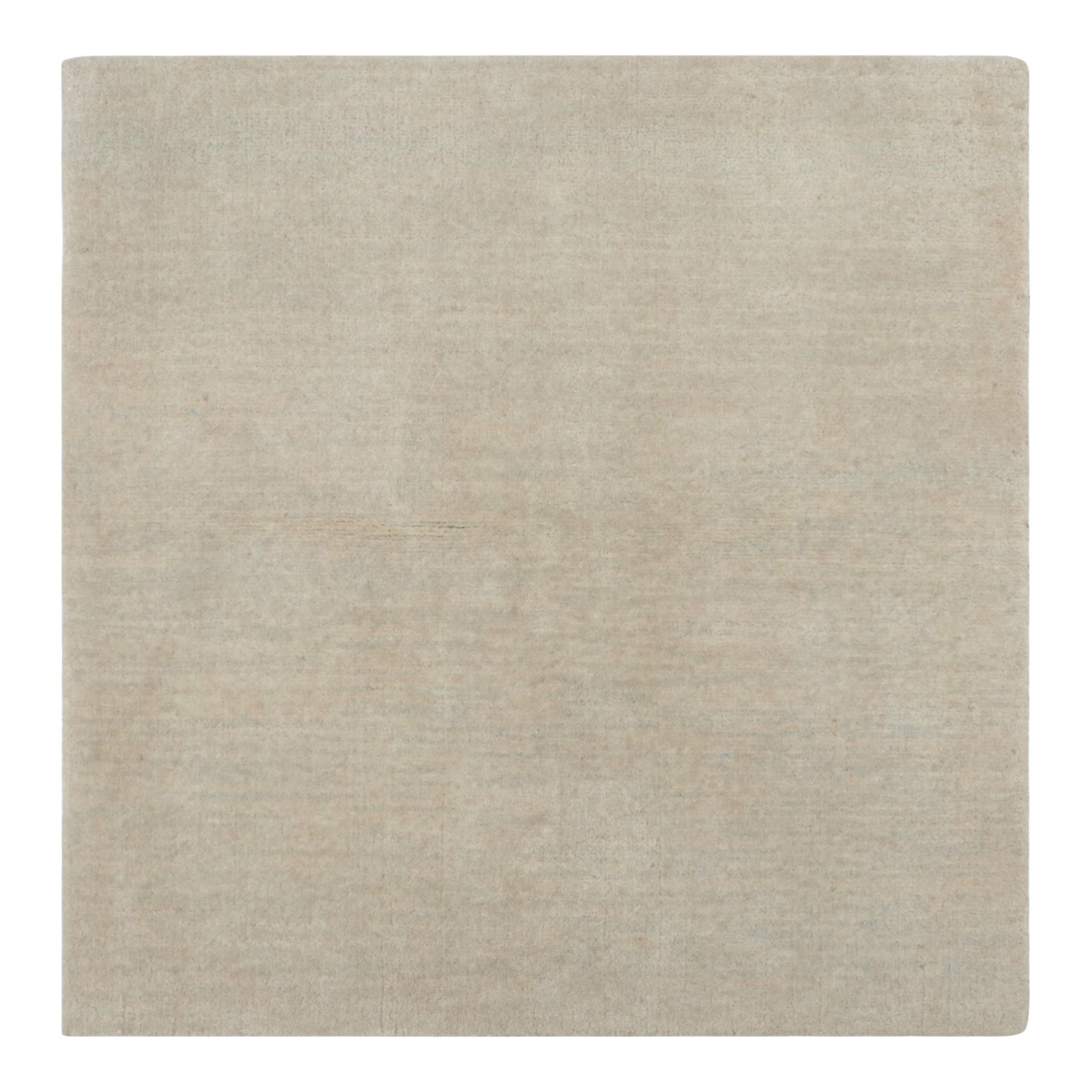 Rug & Kilim’s Contemporary Textural Solid Rug in Beige-Brown & Cream ...