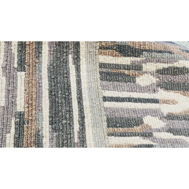 Textile Modern Nepalese Jute Haze Tamarian Rug For Sale - Image 7 of 8